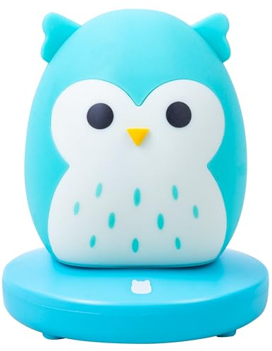Fizz Creations Squishmallows Stimmungslicht - Winston Die Eule USB oder Batteriebetrieben Nachtlicht Stimmungslampe Weiches Silikon Design Touch Sensitive Pad