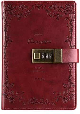 Notizbuch Nachfüllbar Tagebuch Tagebuch Mit Schloss, Notizbuch, Vintage, Abschließbar, Papier, Notizbuch, Reisetagebuch, Wochenplaner, Schule, Schreibwaren, Geschenk Reisetagebuch Universitäts Notizen