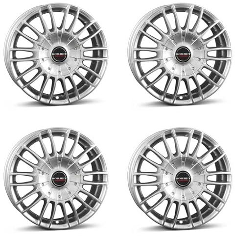 4x Borbet Felgen CW3 7.5x17 ET55 5x120 sterling silver kompatibel mit VW Amarok Crafter T5 T6 T6.1 Multivan T6.1 Transporter T7 Touareg