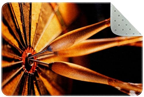 Darts Sunset Dekorative Fußmatte, 80 x 50 cm, rutschfest, rechteckig, Bodenmatte, Schaltermatte, Teppich für drinnen und draußen, Haus, Garten