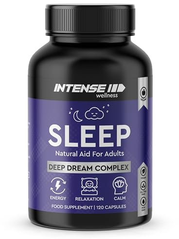 Natural Night Complex – Melatonin Substitute with Valerian, Lemon Balm, Magnesium & Chamomile – Botanical Sleep Blend for Relaxation – Vegan-Friendly Evening Supplement – 120 Capsules