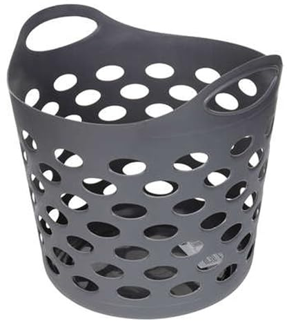 Well Home Panier à linge gris 28 l