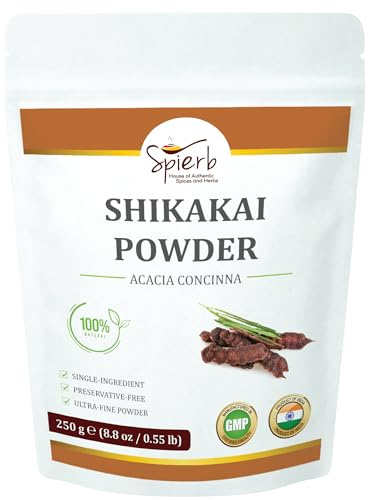 Spierb Pure Shikakai Powder for Hair (250 g) | Natural Hair Cleanser Shampoo | Acacia Concinna Powder