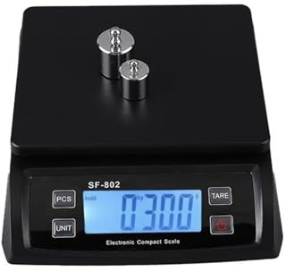Balance numérique, Balance de cuisine numérique électrique 30 kg/1 g avec écran LCD de précision(Zwart)