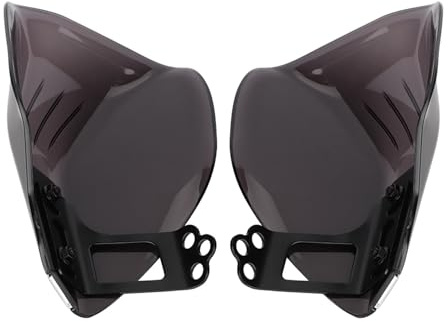 Dilwe Motorcykelhandskydd, ABS-styrskydd med 8 Mm 10 Mm Spegelfäste, Handskydd för Förare, Hjälper Till Att Minska Handtrötthet, Enkel Installation, Svart (Brun)