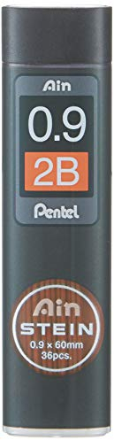 Pentel Ain STEIN C279 Feinmine, 36 Minen je Dose, 0.9 mm, Härtegrad 2B (1 Dose)