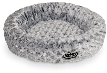 Nobby 71484 Donut Kissen für kleine Hunde und Katzen Arusha Ø 45 cm schwarz meliert