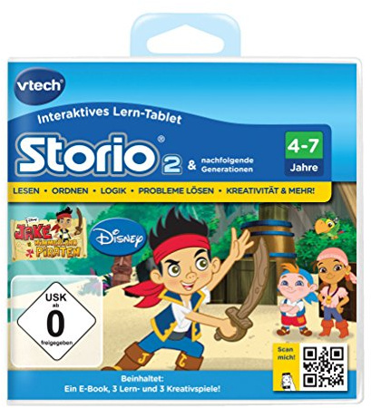 VTech 80-231604 - Storio 2 Lernspiel, Jake und die Nimmerland Piraten