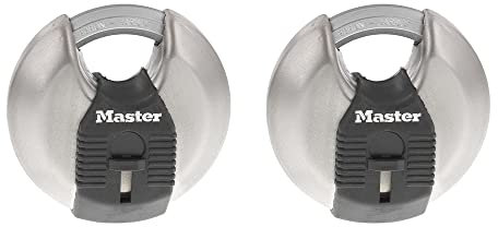 Master Lock M40XTCCSEN - Lucchetto a disco, in acciaio, con chiave unica