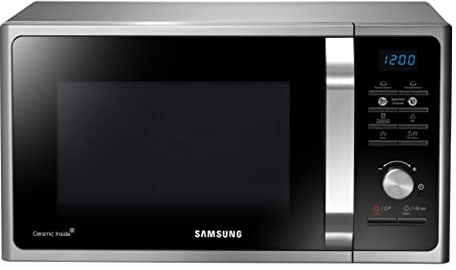Samsung MS23F301TAS Solo Microwave with Healthy Cooking, 800W, 23 Litre, Silver