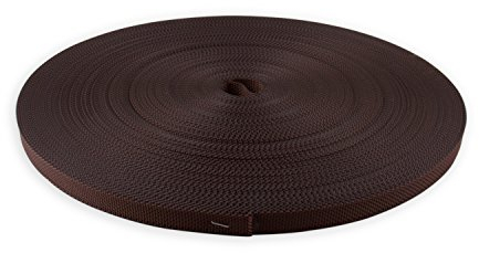 DIWARO® Stabiler Mini Rolladengurt | Gurtbreite 14 mm | Antibakteriell | 50 m Rolle | Farbe: braun