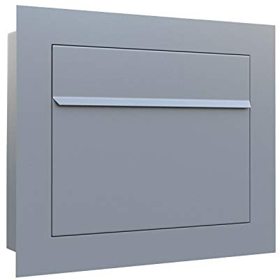Bravios - Cassetta delle lettere da incasso Sora grigio metallizzato