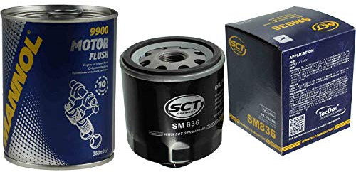 Original SCT Ölfilter SM 836 + SCT Motor Flush Motorspülung