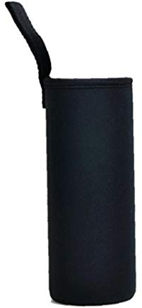 Froiny Botella de Agua Negro Funda de Neopreno con Aislamiento Plegable Botella de Bebida Covers vehículo Adecuado para 750ml
