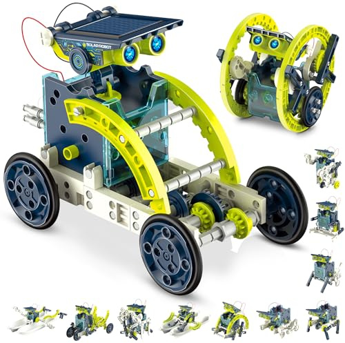 Hot Bee Roboter Kinder, Experimente für Kinder ab 6-10, Geschenk Junge 8 9 10 11 12 Jahre, Solar Roboter, Spielzeug ab 8-12 Jahre für Jungen