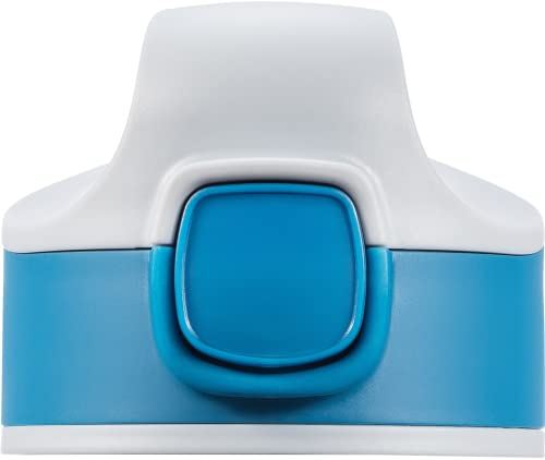 SIGG Miracle Kids Top Ersatz-Verschluss, Ersatzteil für alle Aluminium und Tritan Miracle Kids-Flaschen (0.35 L, 0.4 L, 0.45 L), Ersatzdeckel Trinkflasche mit Strohhalm, Indigo