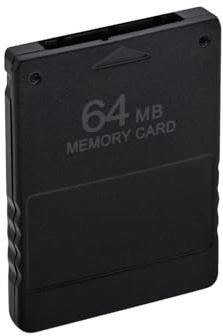 Wigearss Carte Mémoire de Jeu Haute Vitesse 64MB pour Sauvegarde sur Console PS2