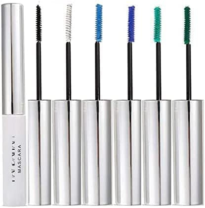 Allbestaye Bunte Mascara Set Wimperntusche Wasserfest Feiner Pinsel Grün Schwarz Weiß Wimpern Long-lasting (6 Colors)