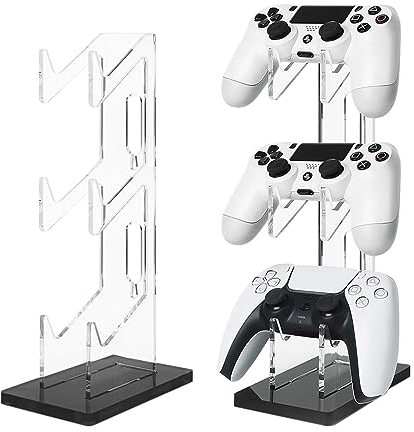 Nizirioo Support de manette : support universel de manette à 3 étages et support de casque pour Xbox Series, PS4, PS5, PS3, accessoires de bureau 4 en 1 accessoires de bureau PS4