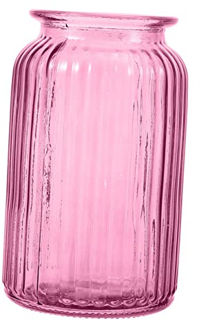 Veemoon Vase with Glass Simple, Style Colored Flowers for and Plants Function Creative Floral Container Hydroponics Decoration, Beautiful and Chic Bedroom and Living Room