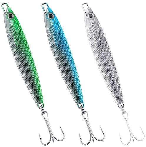 Dr.Fish Metal Sea Fishing Lures Silver Minnow Spoon Sea Fishing Tackle Mackerel Cod Bass Pike Stinger Spinner Lures Metal Jigs