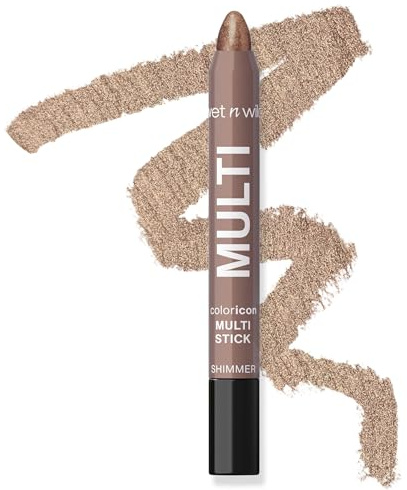 Wet n Wild, 3-in-1 Color Icon Multi-Stick for Eyes, Cheeks and Lips, Infused with Argan Oil and Vitamin E, Apply as Eyeliner, Eyeshadow, Blush or Contour, Brown Sugar