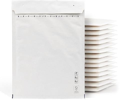 m-office Luftpolsterumschläge, Luftpolsterumschläge, weiße Luftpolstertaschen, Versandtaschen in verschiedenen Größen, Luftpolsterumschläge, m-office (270 x 360 mm, 100 Stück)