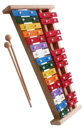 27-Noten-Glockenspiel-Schlaginstrument mit Schlägel, geeignet für Musikliebhaber unterschiedlichen Alters Glockenspiel Set (Color : 3/4)