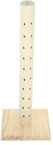 MAGICLULU Support à Sucettes En Bois 60 Trous En Bois Massif Kaki Organisateur De Rangement Pour Sucettes Pour Boutiques Et Fêtes