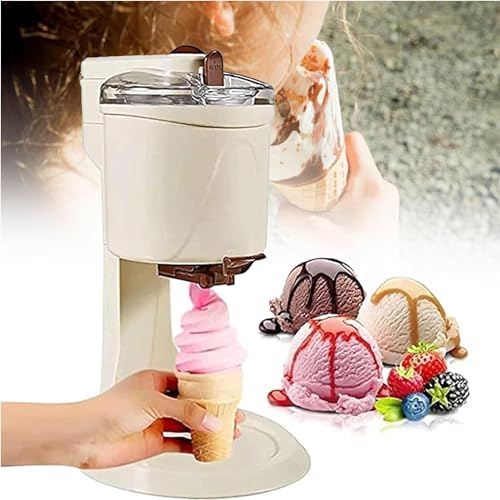 Macchina per Gelato Soft, Macchina per Gelato Soft semiautomatica 1000ml Macchina per Fare Il Gelato Domestico, Dessert alla Frutta, Cono di Yogurt, gelatiera