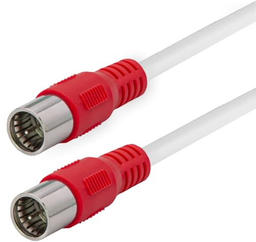 MaxTrack Antennenkabel nach Vodafone Spezifikation – FQMS6,0L, VF TS 5001, Quick F-Stecker, Sat Kabel, Class A, 4-fach geschirmtes Koaxialkabel, Für Kabel-TV, Internet und Satellitenreceiver