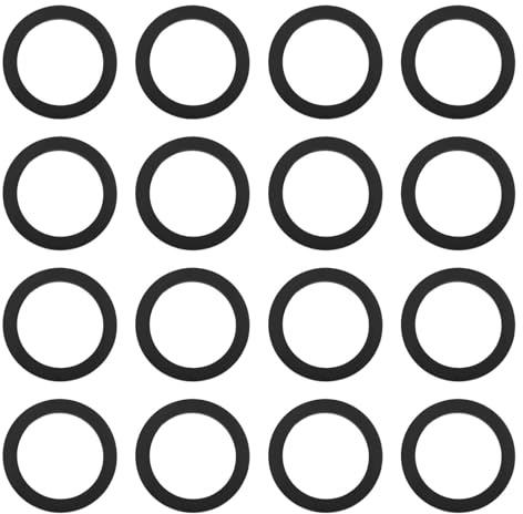 VGOL Lot de 100 rondelles en caoutchouc pour robinet de 1,9 cm - Joints plats pour systèmes de tuyau de 1,9 cm - Systèmes de raccordement de pommeau de douche et de tuyau