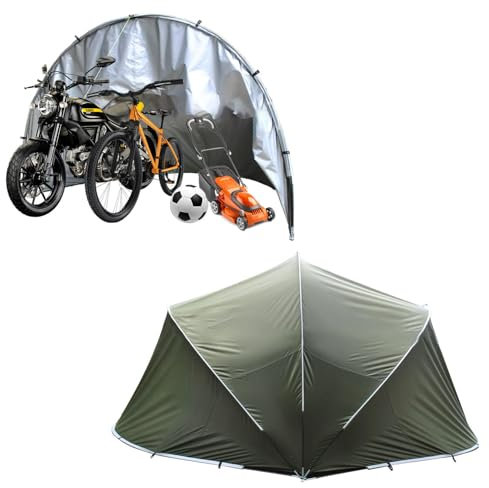 YSMSMZJK Abri Pompe Piscine Hémisphérique Rangement Extérieur pour 2/3/4/5 Vélos Abri Jardin Tente