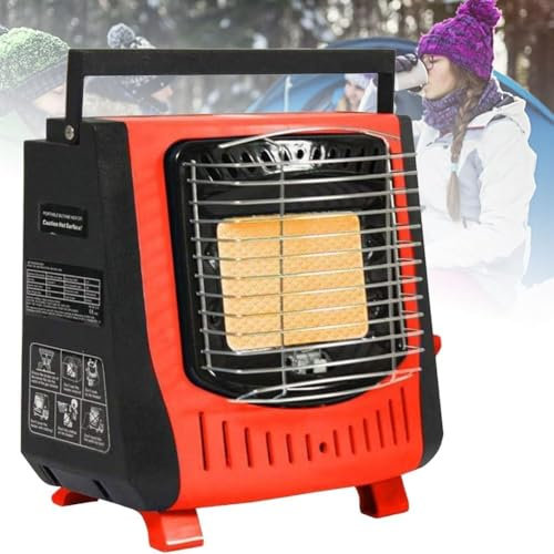Calentador De Gas Portátil, Pequeño Mini Calentador De Gas 5000 BTU, Consumo De 3.53 Oz/h, Calentador De Gas De Cerámica Con Protección De Apagado Automático, Para Viajes, Camping, Pesca, Hogar