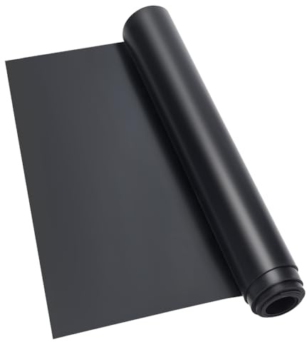 AHANDMAKER Placas de goma maciza con parte trasera autoadhesiva, placa de caucho de silicona para juntas caseras, almohadillas de protección, protección (1/16 de espesor X 12 ancho x 24 de largo