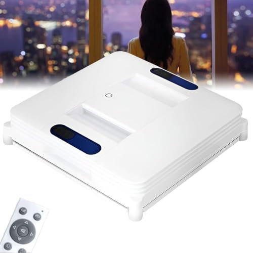 Automatic Window Cleaning Robot, Smart Window Vacuum Cleaner with Safety Rope, 3200Pa Strong Suction, Smart Planning, Remote Control, Robot Window Cleaner for Indoor and Outdoor Glass Tile Window