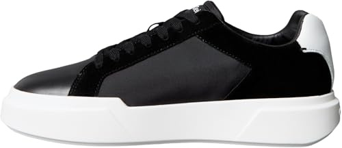 Calvin Klein Uomo Sneakers con Suola Preformata Chunky Laceup Suola Spessa, Nero (Black/Bright White), 44