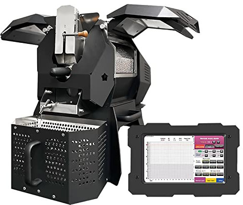 JMOZHCD Automatic Coffee Bean Roaster Commercial Coffee Roaster Machine 400g/600g, Hot Air Coffee Bean Roasting Machine with Temperature