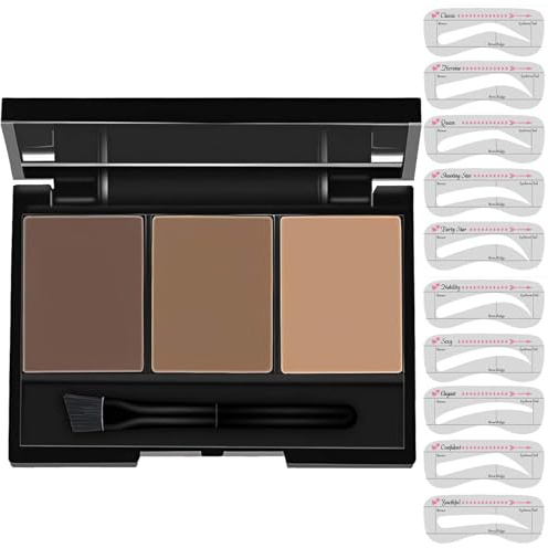 Ninnyi Eyebrow Powder, Eyebrow Palette for Defining, Filling & Sculpting Brows