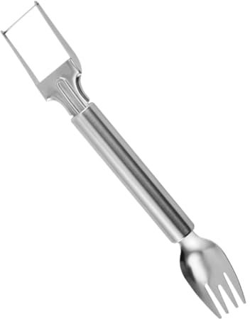 HOLIDYOYO Affettatrice Per Anguria in Acciaio Frutta Forchetta Utensile Da Cucina Leggero e Compatto e