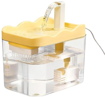 Fuente de agua para gatos, bomba silenciosa, suministros para mascotas, fuentes de agua para gatos de interior, para gatitos, perros pequeños, mascotas, hogar, apartamento, dormitorio, viajes, RV