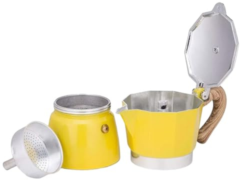 MURYE 3/6 tazas pequeñas de café expreso, cafetera, portátil, máquina de café expreso, herramienta para estufa, fácil de limpiar, fácil de limpiar