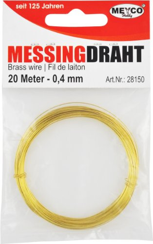 Messingdraht, 0,4mm x 20m,