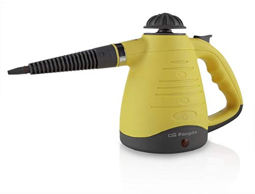 Orbegozo LV 3450 Máquina de Vapor, 270 ml Capacidad, Protección contra Sobrepresión, 0.2-3.5 bar de Presión, 900 W, Negro/Amarillo