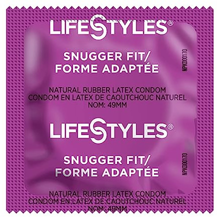 Lifestyles Snugger, Tighter Fit Latex Condoms with Silver Pocket Case-24 Count
