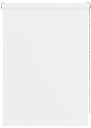 Deco Company 36259 Mini-Rollo Tone zum Klemmen, Tageslicht-Rollo, Blickdicht, Alle Montage-Teile inklusive, Weiß, 100 x 150 cm