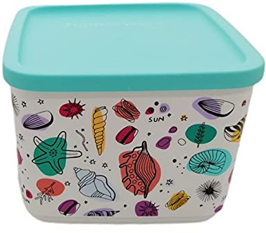 Tupperware Cubix 1,0 Liter Sommer Muscheln Aufbewahrungsdose Vorratsdose Kaffee Dose