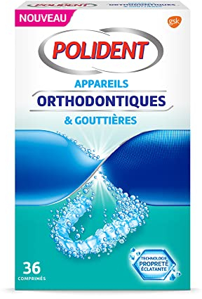 Polident Corega Appareils Orthodontiques et Gouttières 36 comprimés