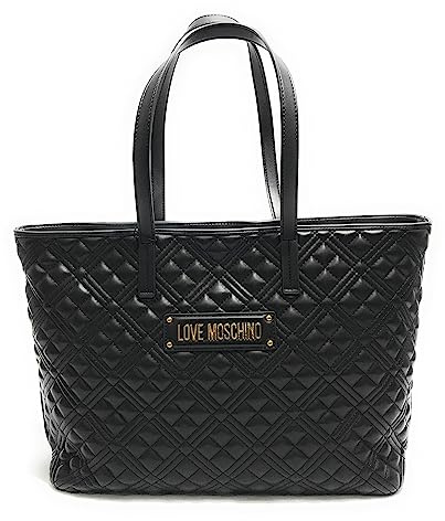 Love Moschino SHOPPING BAG Donna, Nero, Taglia unica