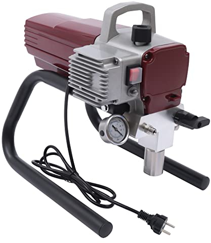 TA-4500 Airless Wandfarbspritzgerät 1800W max. 207bar 10m Radius Durchflussmenge 1,8L/min, Malersystem Sprühpistole 50 x 43 x 47 cm